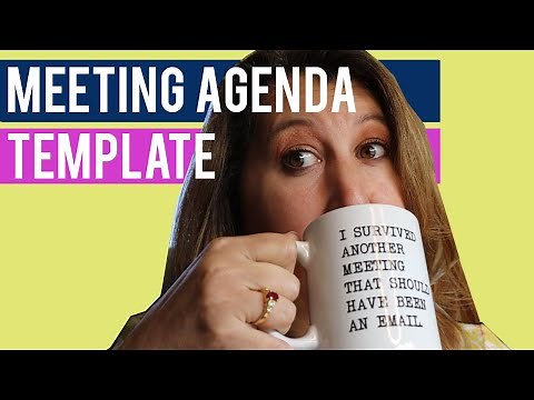 Meeting Agenda and Minutes Template and Tutorial (Word)