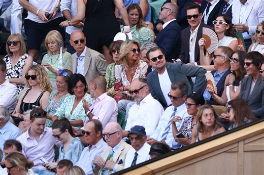 Leonardo DiCaprio, 50, Makes Rare, Sharp Wimbledon Appearance [PHOTOS]