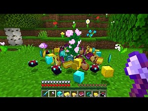 Minecraft UHC, but flowers drop RANDOM ITEMS...