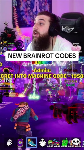 NEW BRAINROT CODES 🔥🍀 New Brainrot Void Event Brainrot Codes from Admin Abuse Fortnite in Steal the Brainrot in Fortnite Creative #fortnite #gaming #brainrot #stealthebrainrot #fortniteclips #fortnitememes #fortnitebr