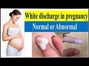 White discharge during pregnancy. Is it Normal or abnormal? What should we do? Pregnancy discharge.