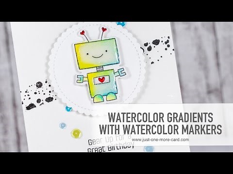 Color Blending with Watercolor Markers
