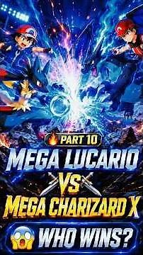 MEGA LUCARIO vs MEGA CHARIZARD X! 🔥⚔️ WHO WINS? | RED vs ASH PART 10