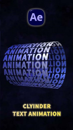 Cylinder Effect After Effect | Best text Tutorial After Effect | Motion Graphics #motiongraphics