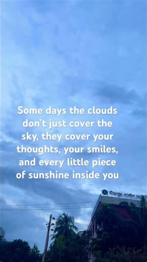 Clouds cover the sky, and my thoughts too #youtubeshorts