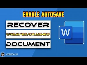 Recover Unsaved and Lost Microsoft Word Files | Recovery with Autosave