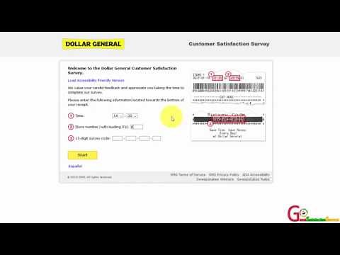 The Dollar General Customer Satisfaction Survey on www.dgcustomerfirst.com