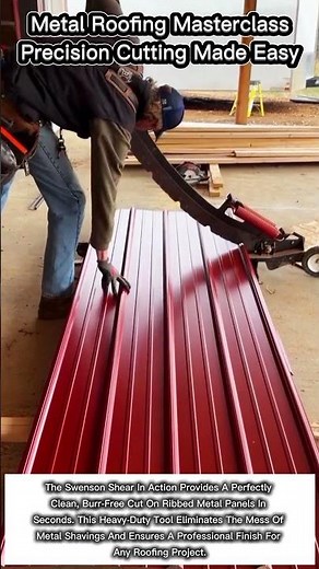 Metal Roofing Masterclass: Precision Cutting Made Easy