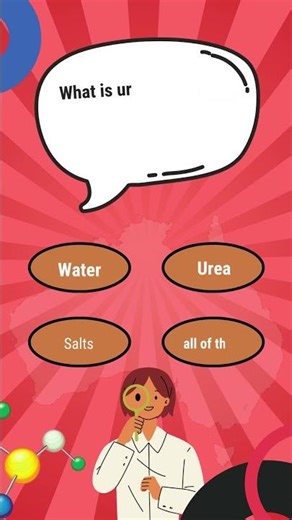 Can you answer the question? What is urine made of? IGCSE Biology #igcse #olevelbiology