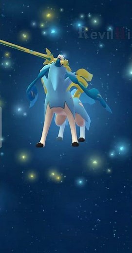 Transformação Zacian shiny para forma de Espada Coroada - Pokémon GO