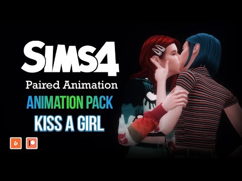 Animation pack KISS A GIRL - Machinima Sims 4
