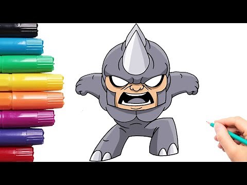 How to Draw Rhino | Marvel Comics