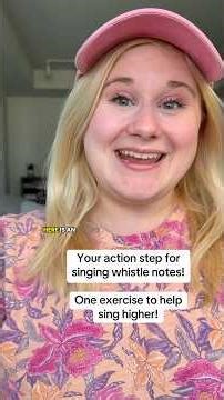 One exercise to sing whistle notes! #whistlenotes #whistlenote #vocalcoach #voicelessons #singing