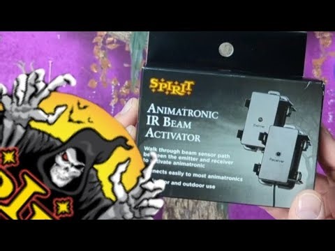 Testing Spirit Halloween '24 IR Beam Sensor Animatronic Prop Activator #spirithalloweenanimatronics