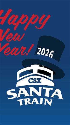 Happy New Year from the CSX Santa Train! We wish you all a bright and joyful 2026. | CSX Santa Train