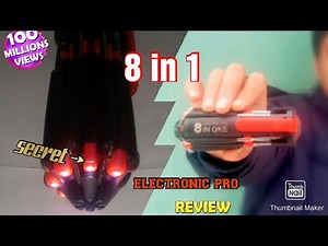 8 in 1 screwdriver flashlight instructions//screwdriver with led lights// by electronic pro