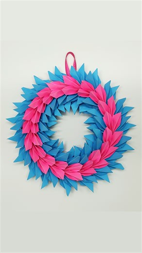 Christmas decoration wreath out of paper ❄🎄 | MNS Crafts