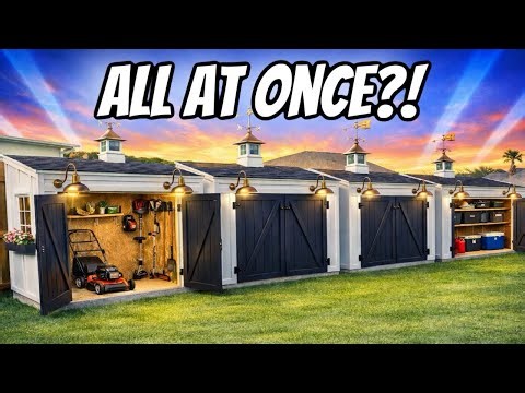 Most People Build One Shed… I Built 5 at the Same Time!