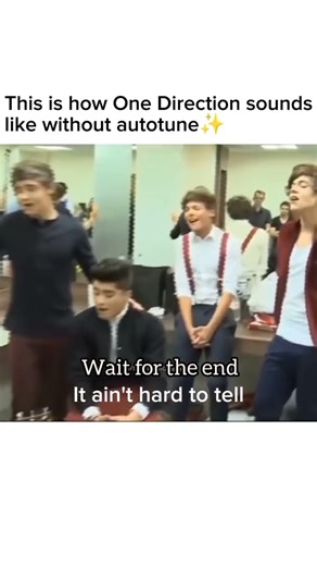 One Direction hits differently without AutoTune ❤️ Just listen to this masterpiece #onedirection
