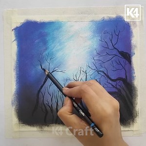 Beautiful Oil Pastel Painting video tutorial for beginners. Stay Safe, Stay Creative! | Art & Craft