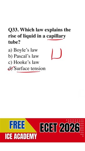 FREE ECET 2026 physics and chemistry Classes 🚀 | Q-21 ,#iceacademy,#ecet2026 #ecetexam