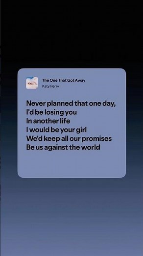 Katy Perry – The One That Got Away Lyrics