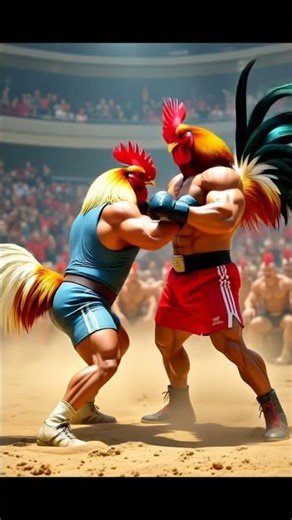 दो मुर्गों का जबरदस्त मुकाबला! कौन जीतेगा? 🔥 #MurgeKiLadai #Shorts