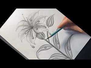 How to draw beautiful flower easy drawing