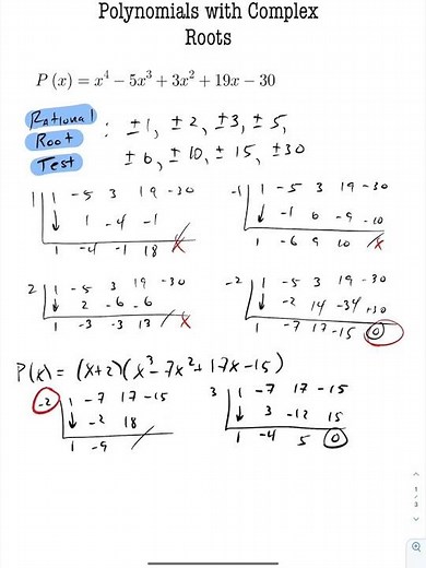 Solving Polynomials with COMPLEX ROOTS