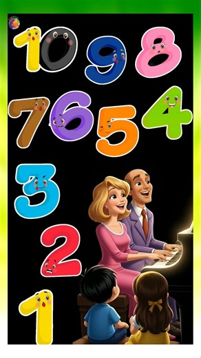 Learning Backward counting song with Mommy and Daddy 🥰