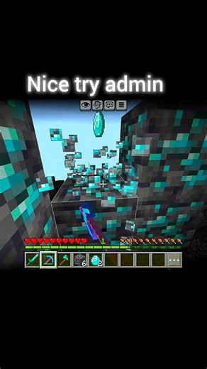 Minecraft Admin Trolls X-Ray User 😭 #minecraft #minecraftshorts #minecraftxray #admintroll #gaming