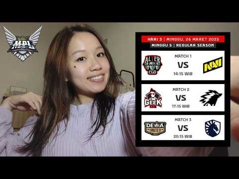 🔴RESTREAM MPL S17 W5 D3 | AE VS NAVI | GEEK VS ONIC | DEWA VS TLID |