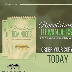 Get ready to receive your inheritance with Dr Veronica Winston’s 31 day prayer/confession flip cards. As we go about our daily lives, these revelation reminders help us to be mindful of the promises of God and his Word. Start calling forth into your life and take full possession of what is rightfully yours! Follow the link below to order yours today: https://bwma.co.za/product/revelation-reminders/ #billwinstonministriesafrica #billwinstonministries #RevelationReminders #Inheritance #BWMA#BillWi