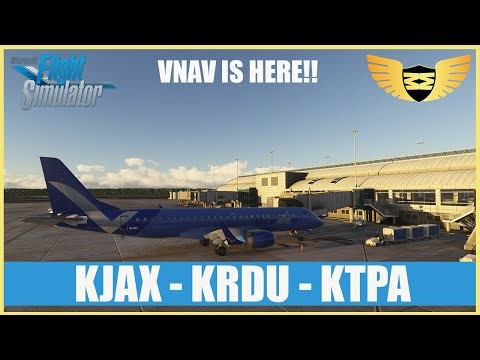 FSS E-Jets UPDATE!!! VNAV IS HERE?!? Breeze OPS E-190 KJAX to KRDU to KTPA