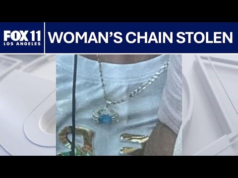 Woman mowing her lawn gets chain stolen in LA County