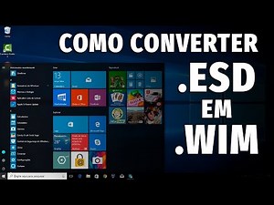 How to convert install.esd to install.wim