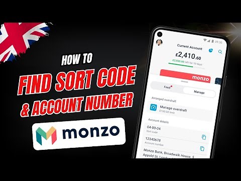 How to Find Sort Code and Account Number Monzo (2025)