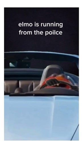elmo running from the police