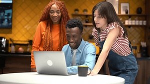 Multi-ethnic Group People Talking Office Pointing Stock Footage Video (100% Royalty-free) 1107754469 | Shutterstock