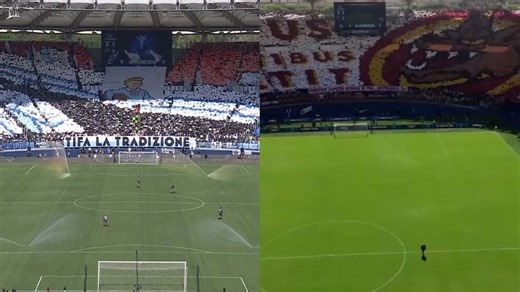 Le coreografie del Derby Lazio-Roma: "Tifa la tradizione" e "Lupus dentibus petit" | Goal.com Italia