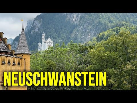 🇩🇪 Neuschwanstein and Hohenschwangau Castles Germany Walking Tour 4K 60fps – Famous Disney Castle 🏰✨