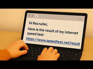 Internet speed test instructions