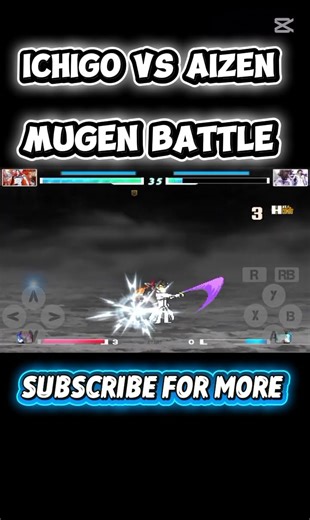 ICHIGO VS AIZEN #foryou#subscribe#mugenbattle#