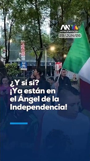 Cientos de aficionados se reúnen en el Ángel para apoyar a México previo al partido con Ecuador