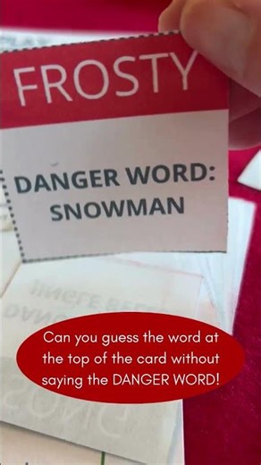 Christmas Danger Word Game
