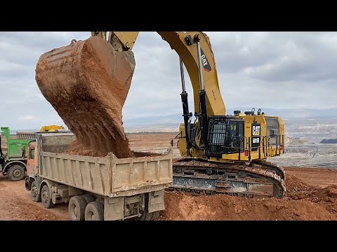 Caterpillar 6015B Excavator Loading Trucks With Two Passes - Sotiriadis Mining Works