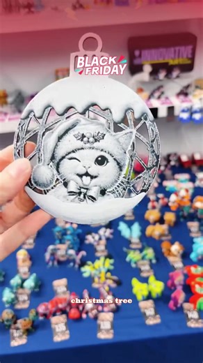 3D Printed Christmas Ornaments with String to Hang - Cute Designs for Festive Decorations