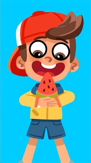 Eat Your Colors! 🍉🍊🥦🍋 Learn Red, Orange, Green & Yellow Comy Zomy #Shorts