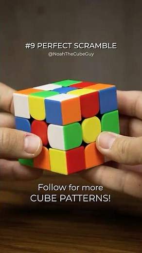 Pattern #9 — Perfect Scramble (3×3 Rubik’s Cube) | Beginner Pattern Tutorial #rubikscubepatterns