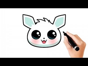 How to Draw a White Bunny Face 🐰 Easy & Cute Step-by-Step Tutorial